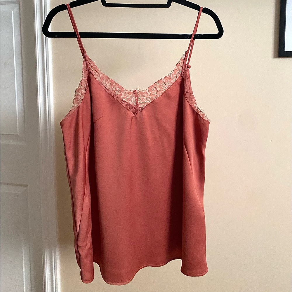 Dynamite| Lace Trim Tank Top